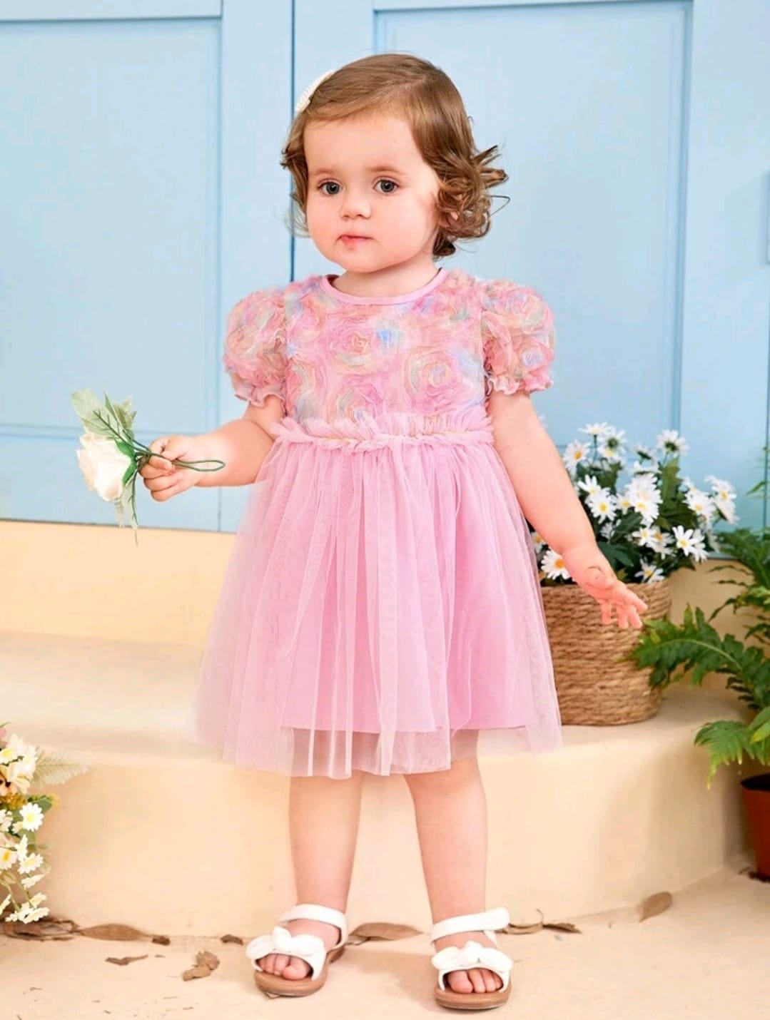 Vestido Rosado Floral