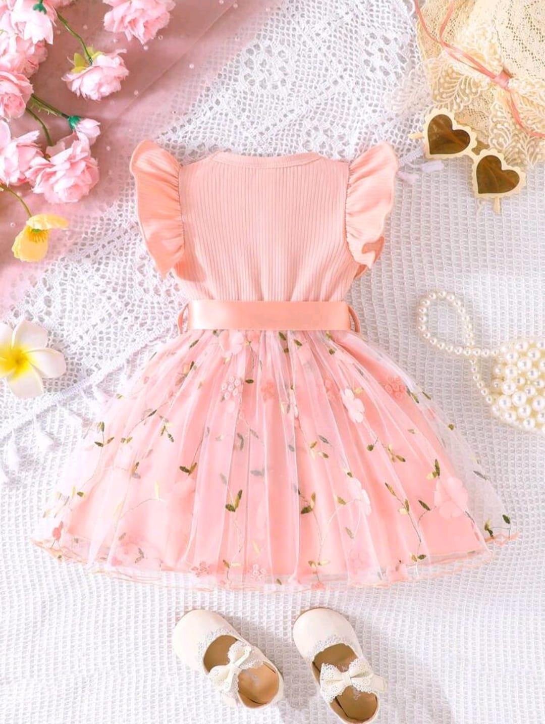 Vestido Rosado con Lazo