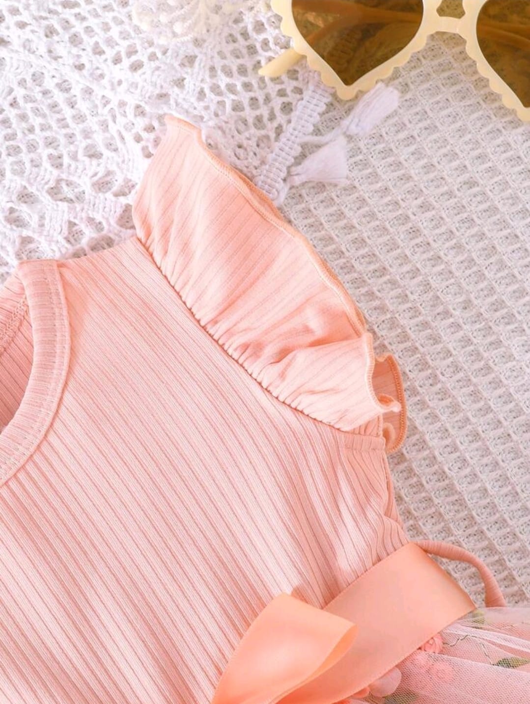 Vestido Rosado con Lazo