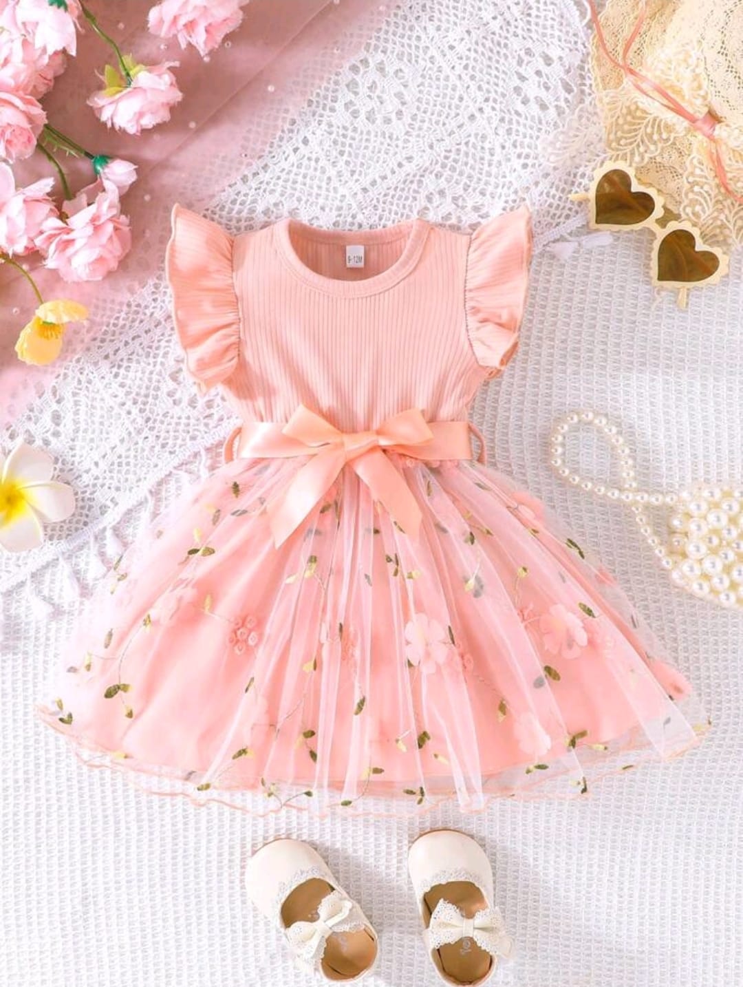 Vestido Rosado con Lazo