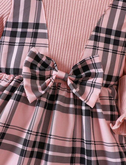 Vestido Rosado a Cuadros