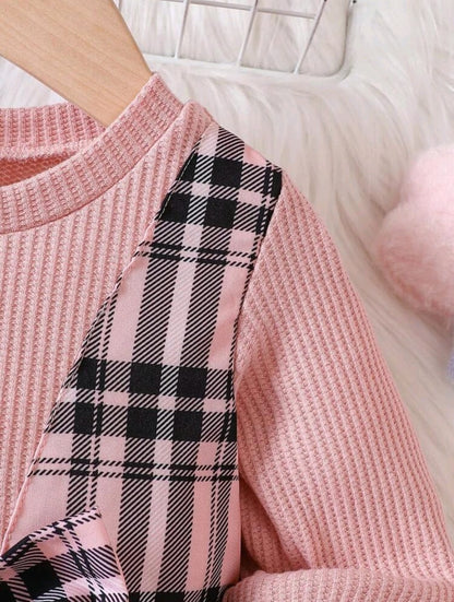 Vestido Rosado a Cuadros