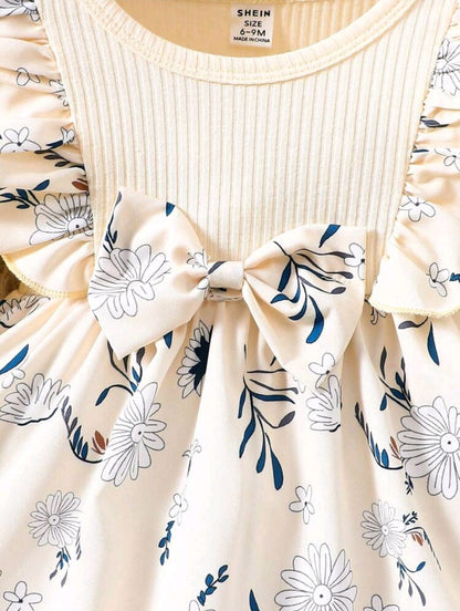 Vestido Manga larga con Estampado Floral