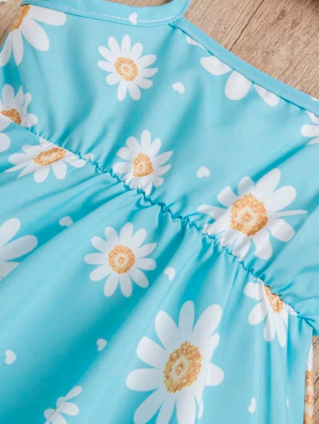 Vestido Azul con Sombrero