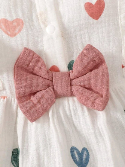 Vestido Estampado de Corazon