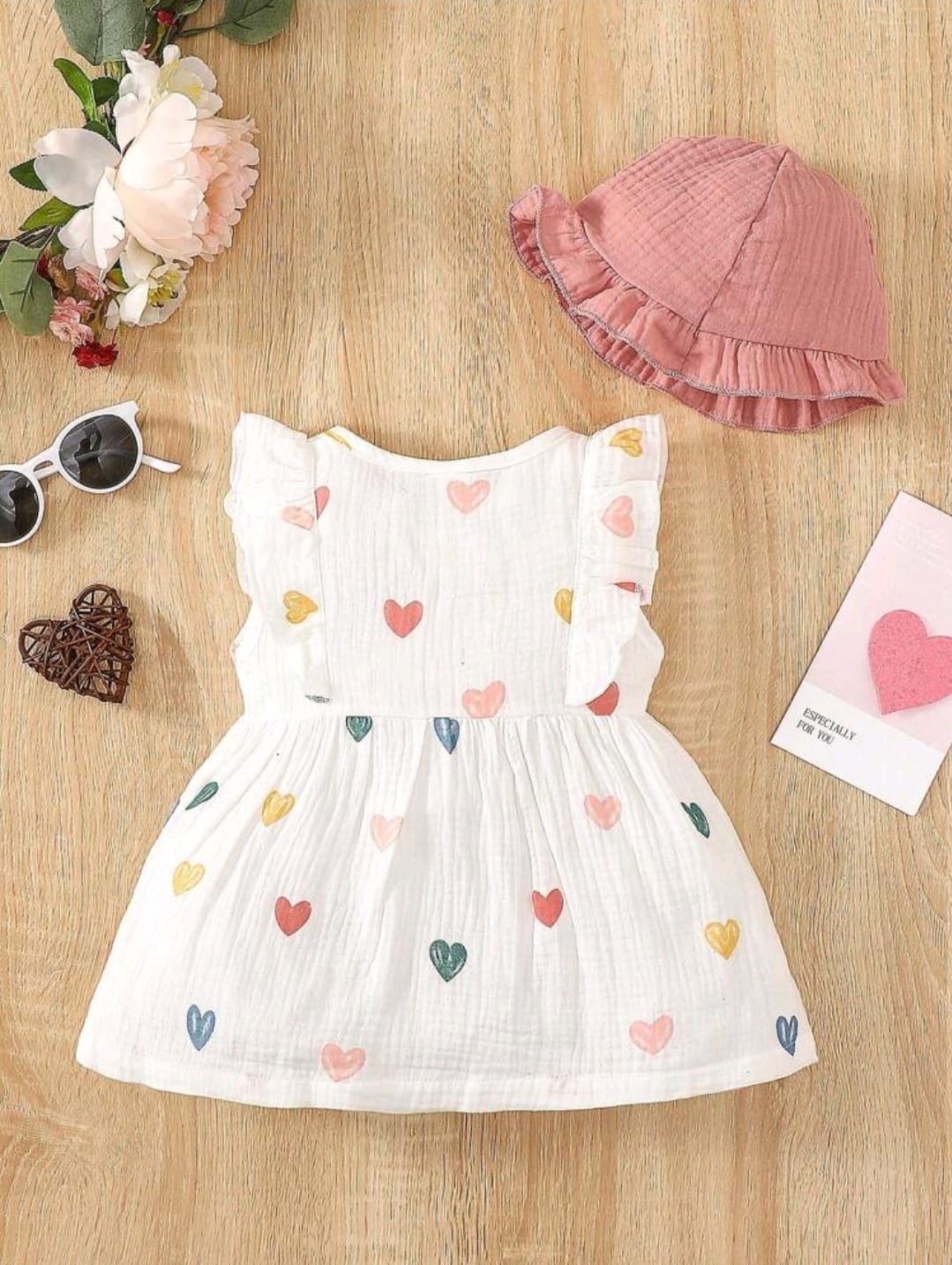 Vestido Estampado de Corazon