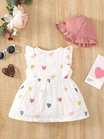 Vestido Estampado de Corazon