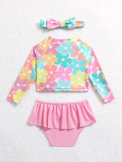 Traje de baño 3 Piezas Colorido!